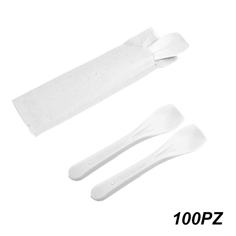 100 palette gelato incartate singolarmente Bio Compostabili in CLPA