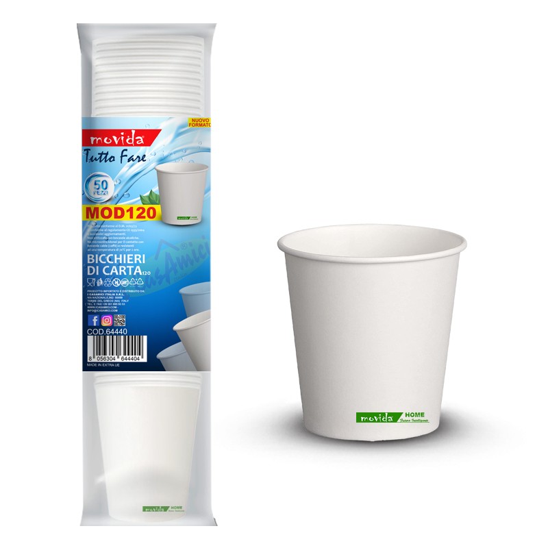 50 Bicchieri acqua piccolo 120 ml